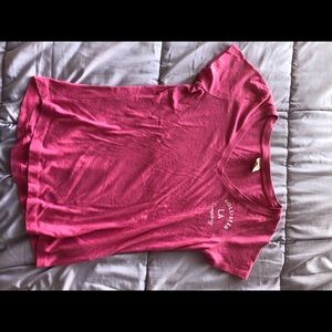 Hollister pink v-neck tee